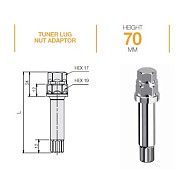 Спец ключ SH10R-H17/19 Zn Ellis AST171970